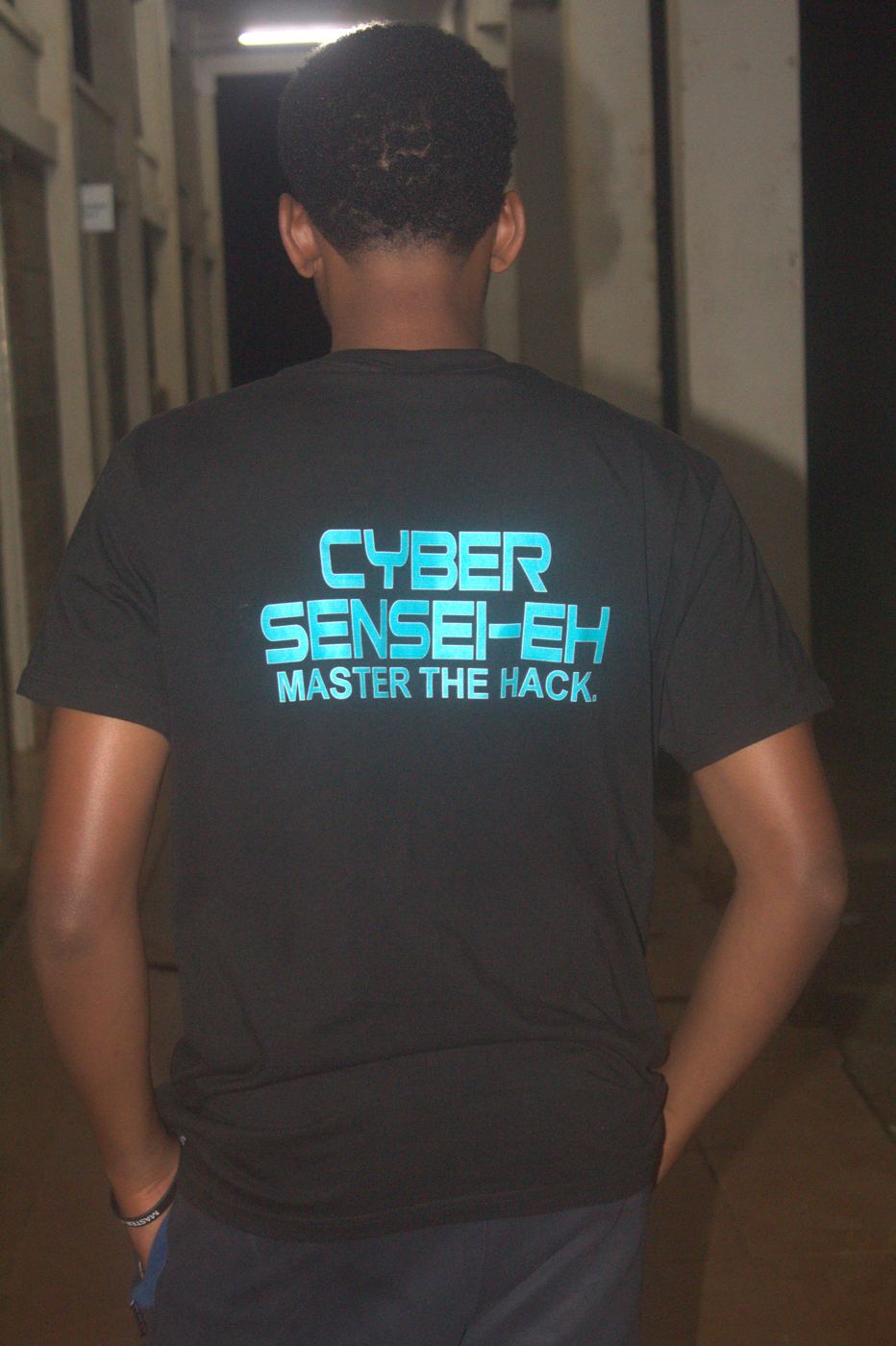 Cyber Sensei branding in the room